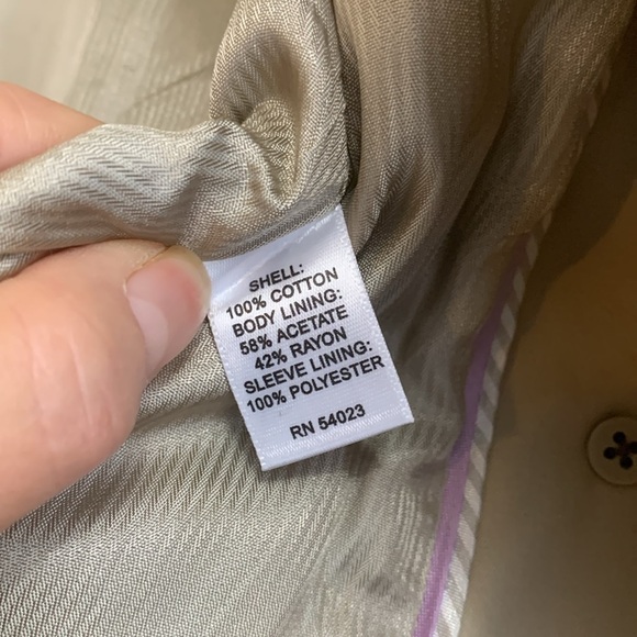 Banana Republic | Golden Beige Water-Resistant Classic Twill Lined Trench Coat M - Picture 15 of 17